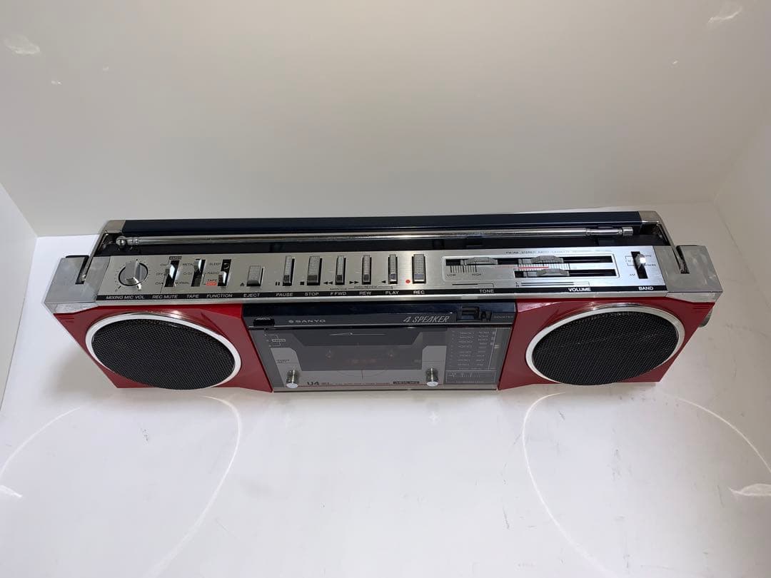 SANYO MR-U4SL FM/AM ステレオラジオカセット 動作美品