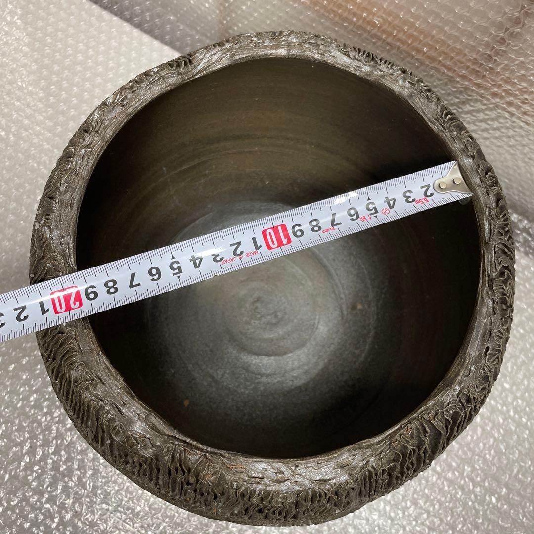 信楽焼 大型 花瓶 花生