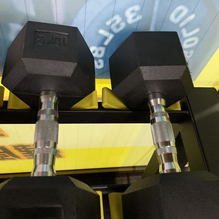 ラバーヘックス  ダンベル　　42.5kg 47.5kg 各2個