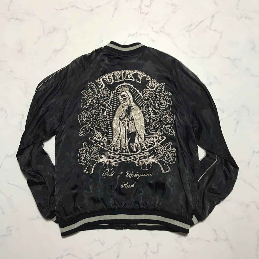 Y2K レーヨンスカジャン スカルマリア　JUNKY'S PARADISE 平成