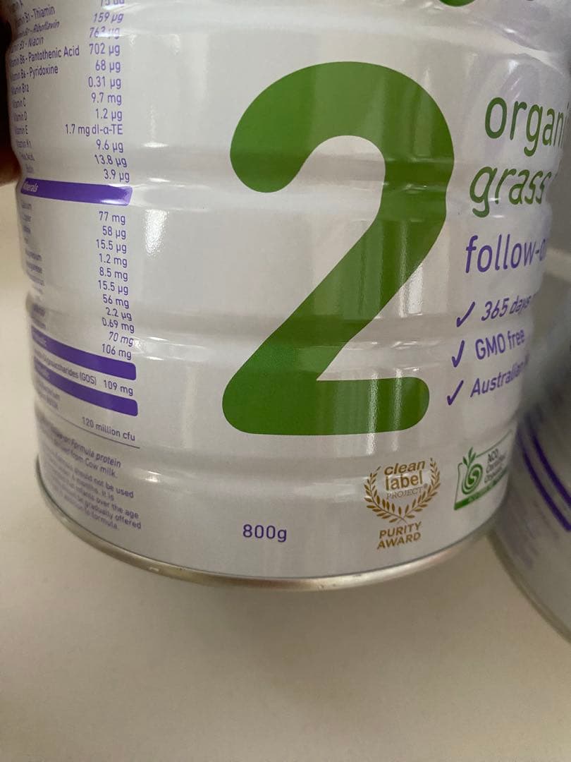 bubs Organic 粉ミルク２　6-12ヶ月用