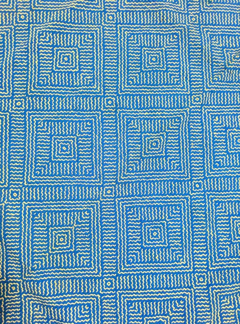 #187 ヴィンテージ ラリーキルト / カンタキルト カバー 厚手 希少 青