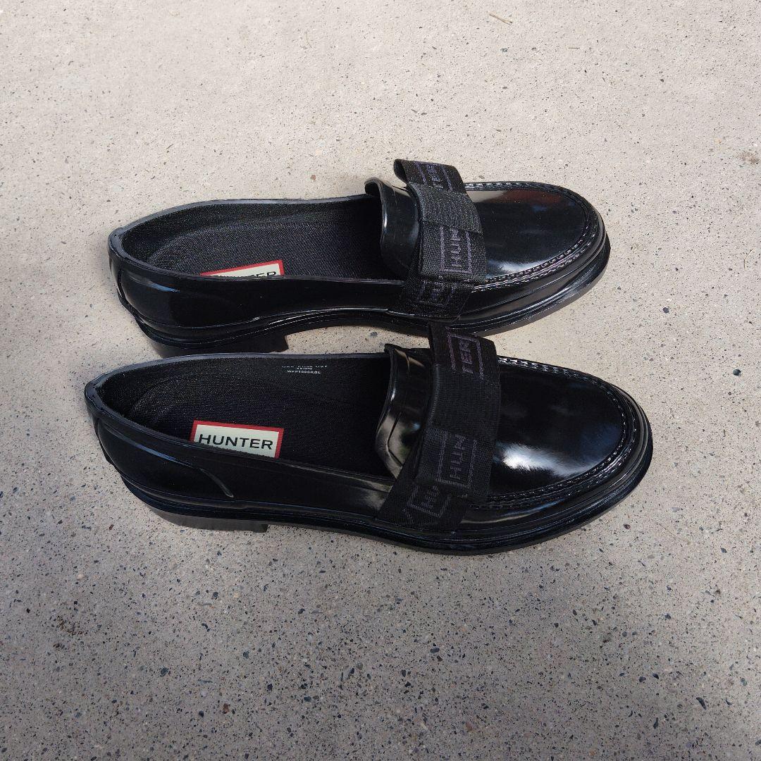 ハンター リボングロスペニー レインローファー