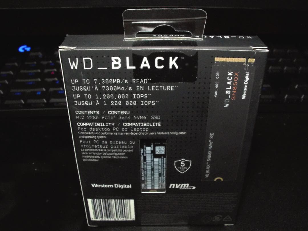 内蔵型SSD WD_BLACK SN850X 2TB SSD