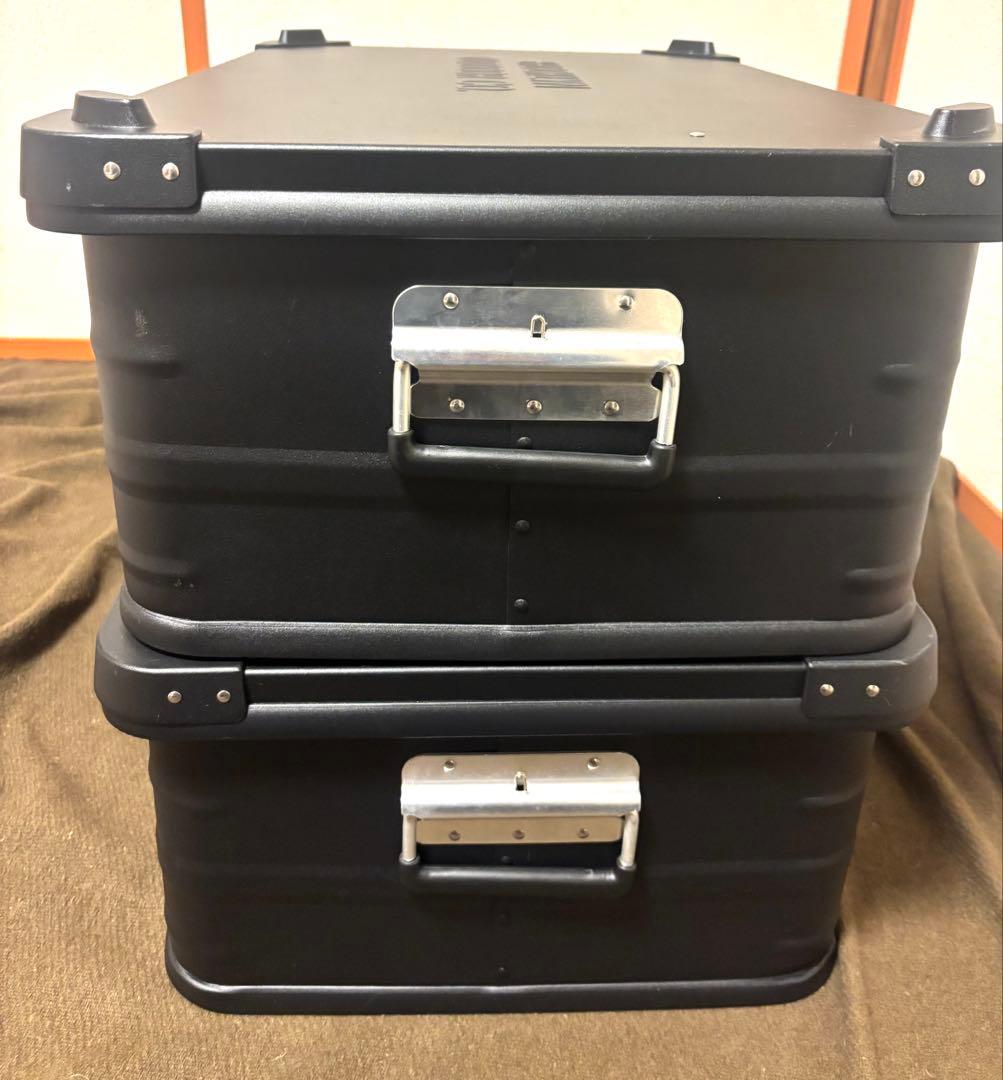 ブルックリンアウトドアカンパニー　アルミコンテナ　ブラックMサイズ　2個セット