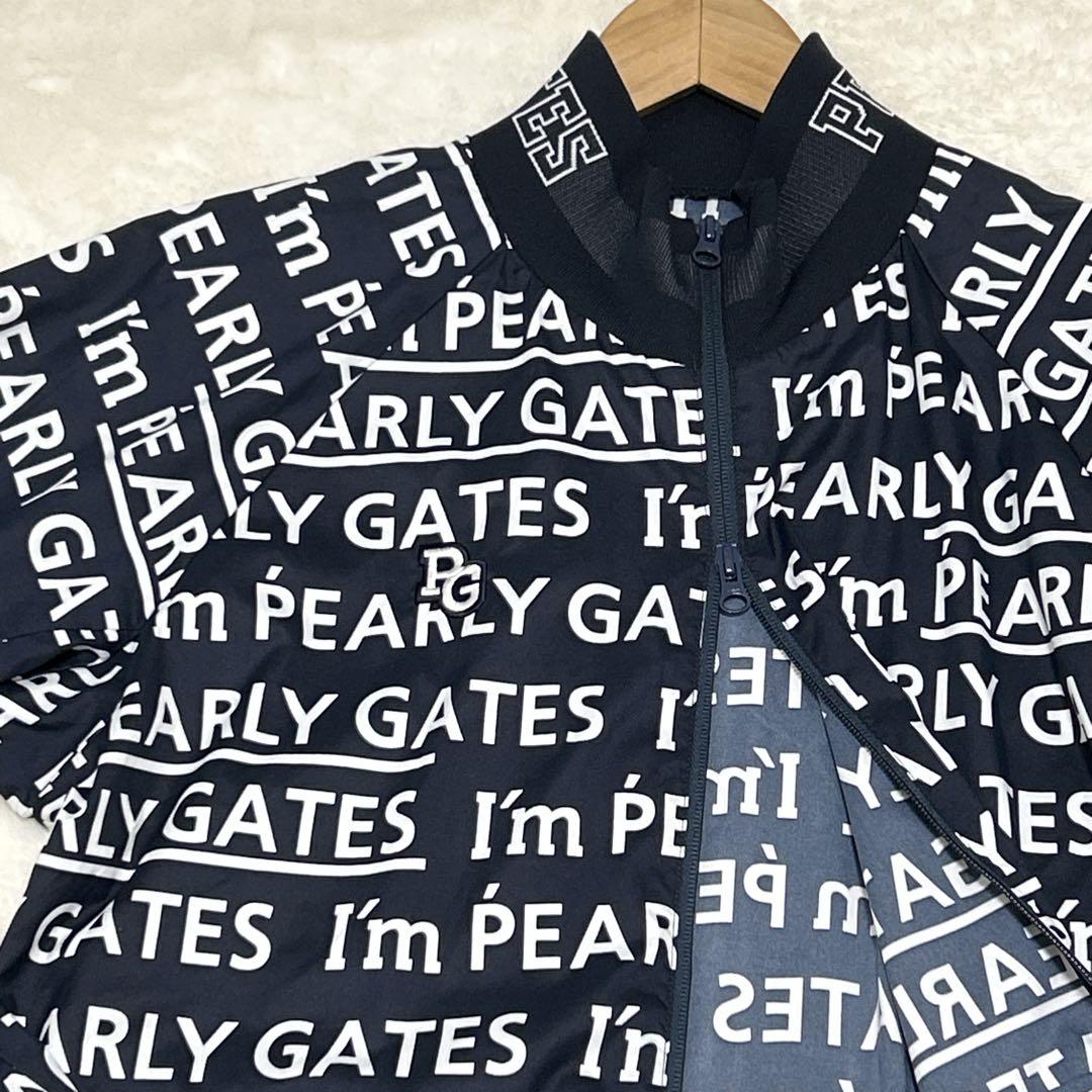PEARLY GATES パーリーゲイツ ロゴ総柄 ゴルフジャケット ブルゾン