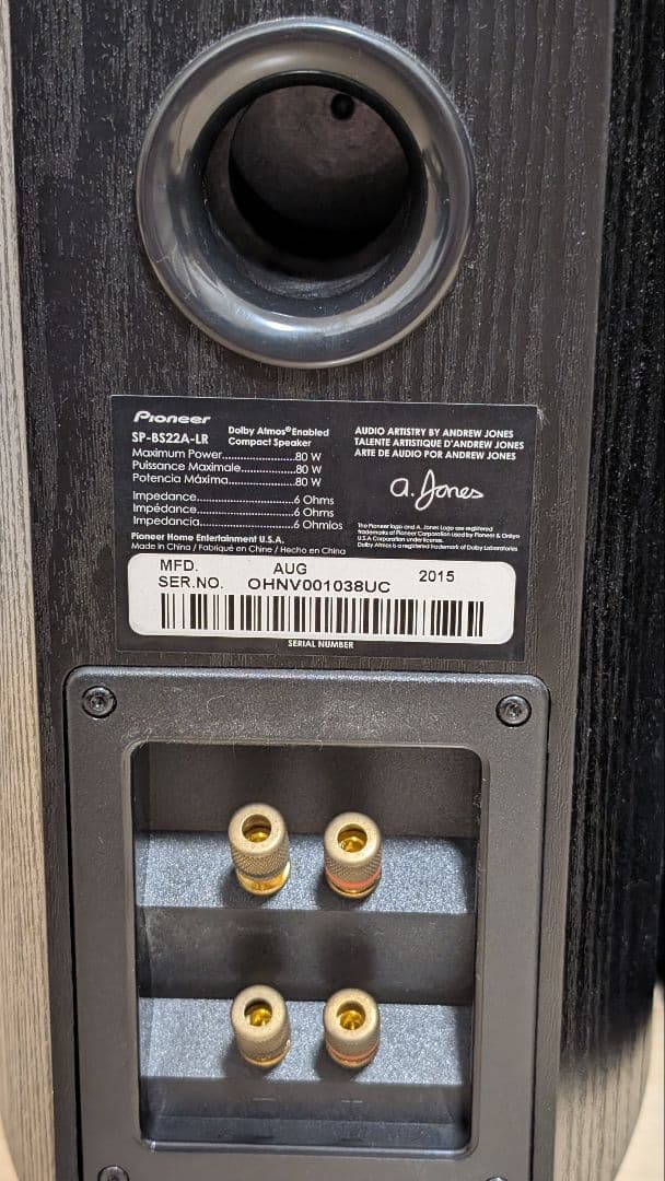 【イネーブルド一体型】Pioneer SP-BS22A-LR 【日本未発売？】