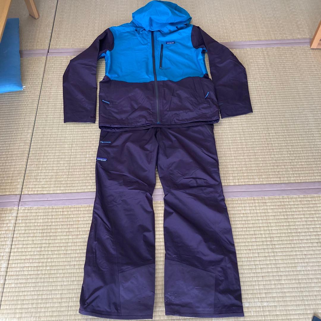 パタゴニア　メンズパウダータウンジャケット・ビブパンツ　Mサイズ