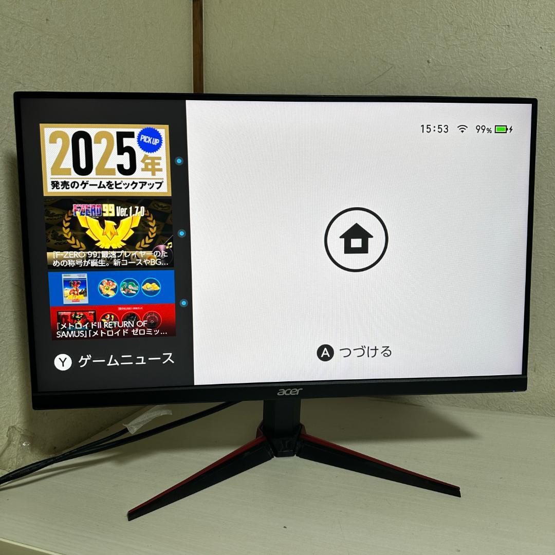 acer 165Hz対応 23.8インチ ゲーミングモニター