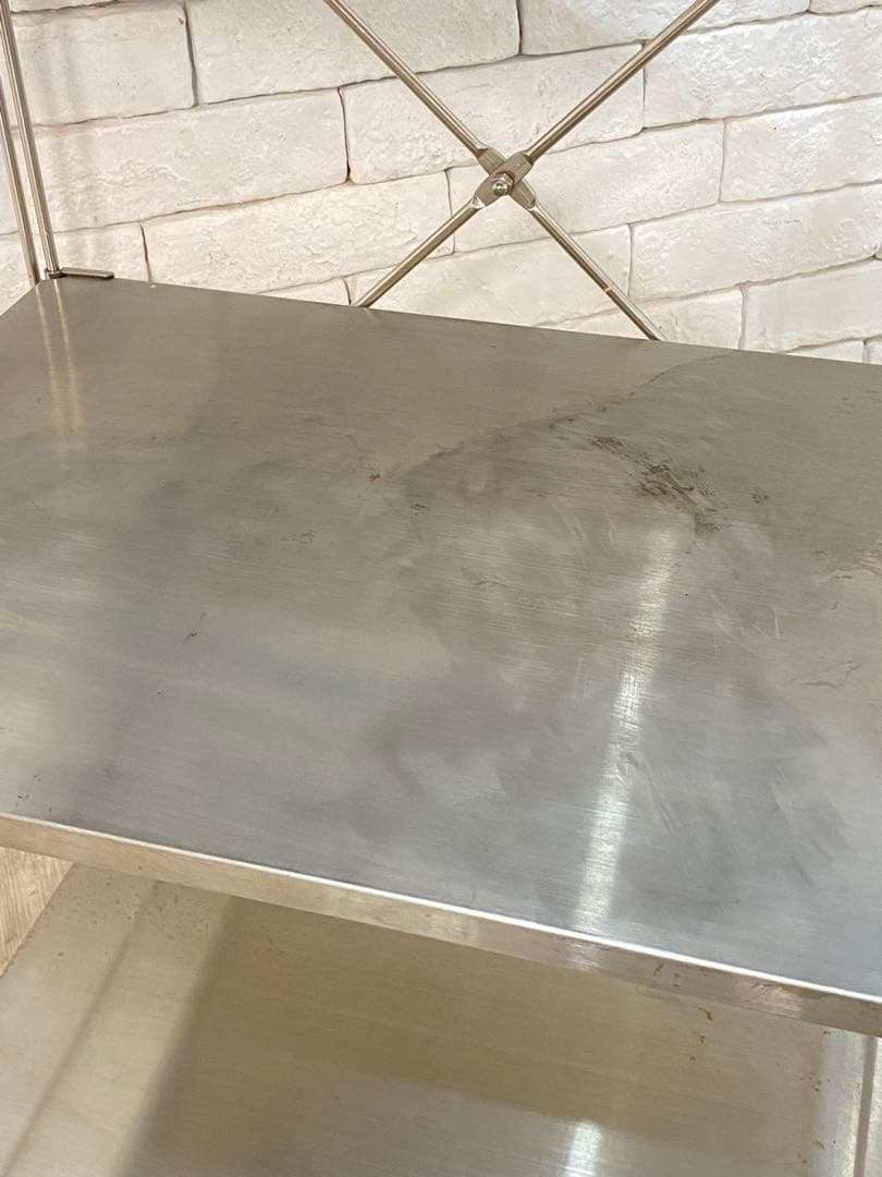 【おん　】無印　ステンレスユニット　メタルラック　棚　陳列　収納