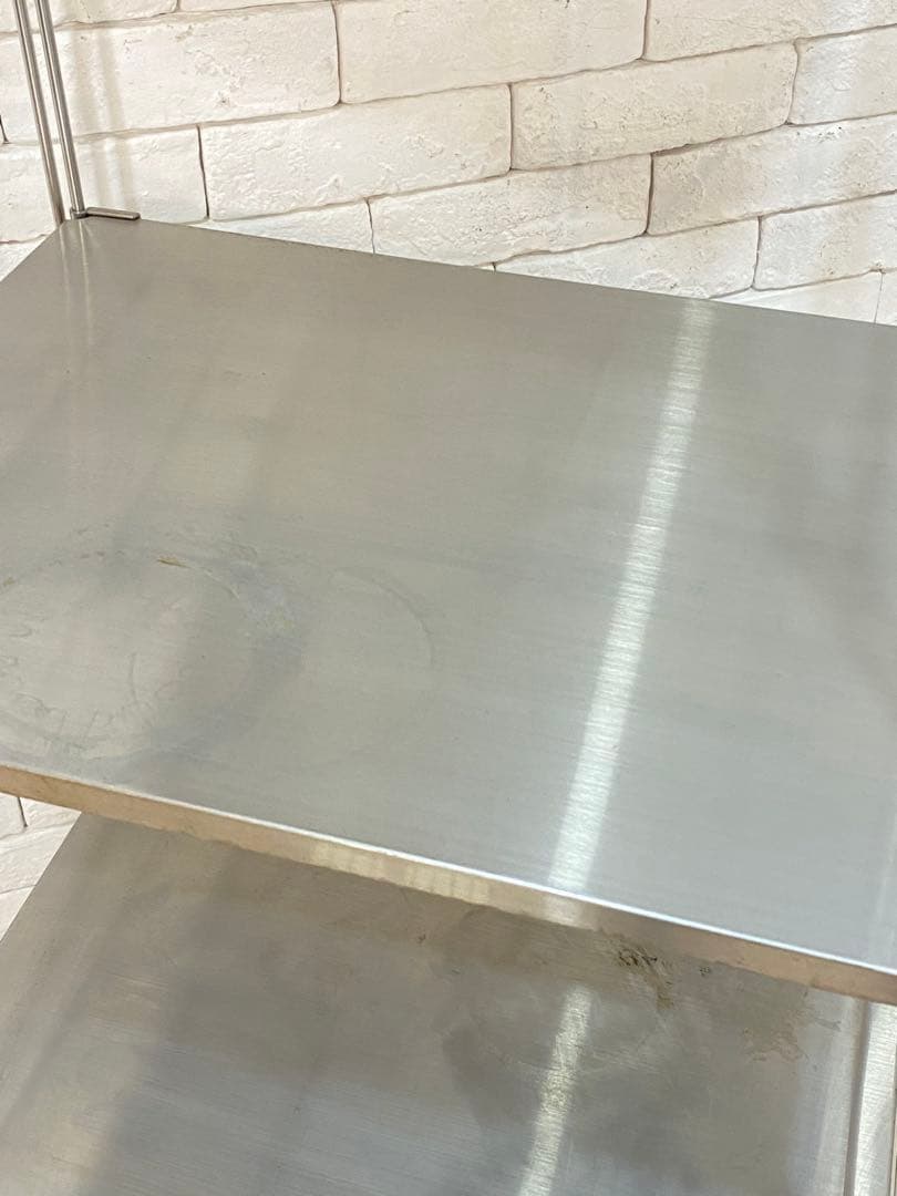 【おん　】無印　ステンレスユニット　メタルラック　棚　陳列　収納