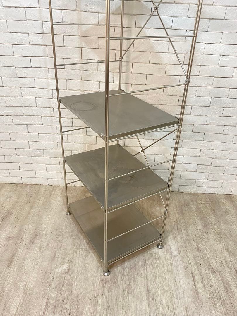 【おん　】無印　ステンレスユニット　メタルラック　棚　陳列　収納