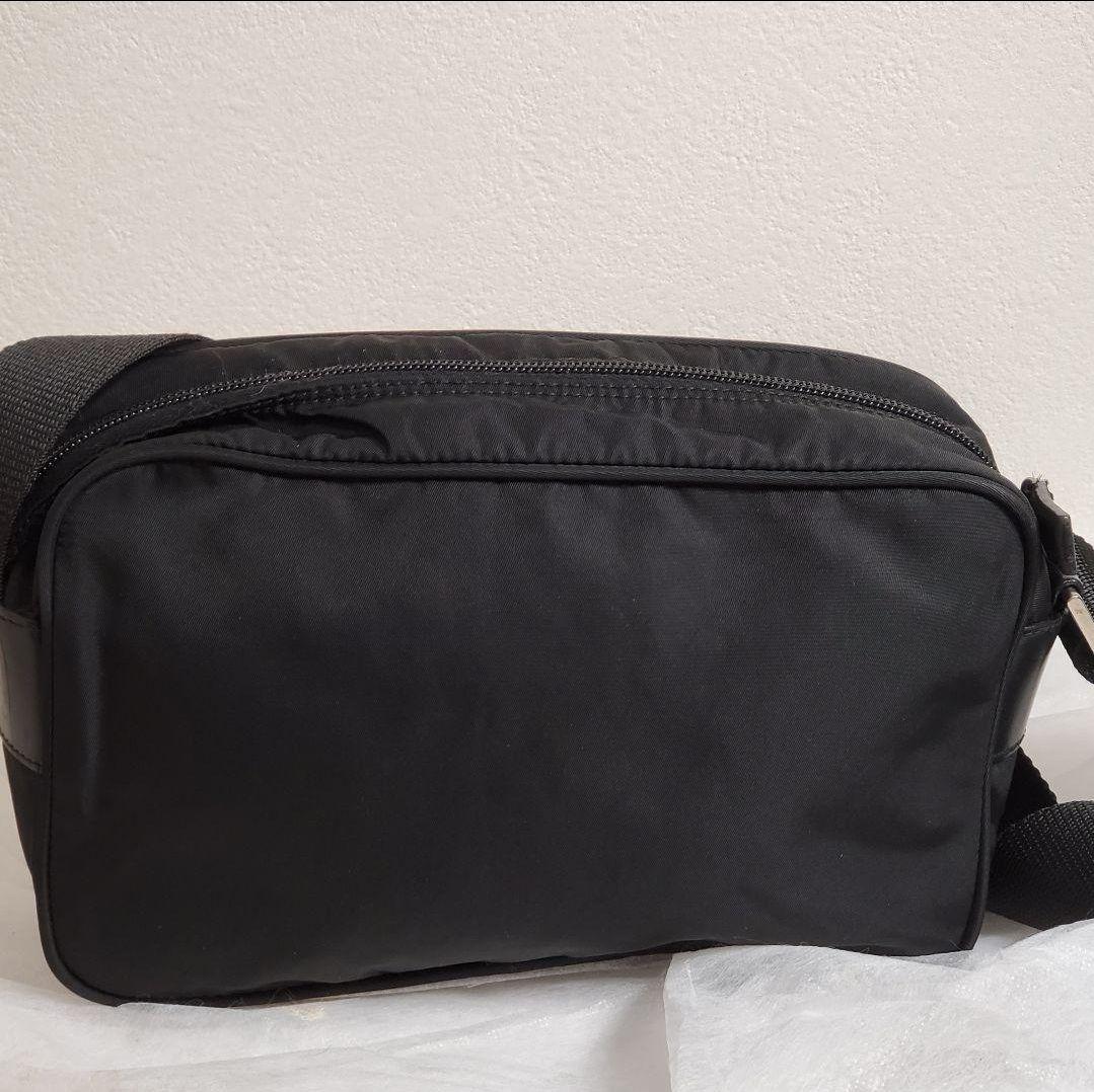 美品✨PRADA ブラック ナイロン ショルダーバッグ カメラバッグ