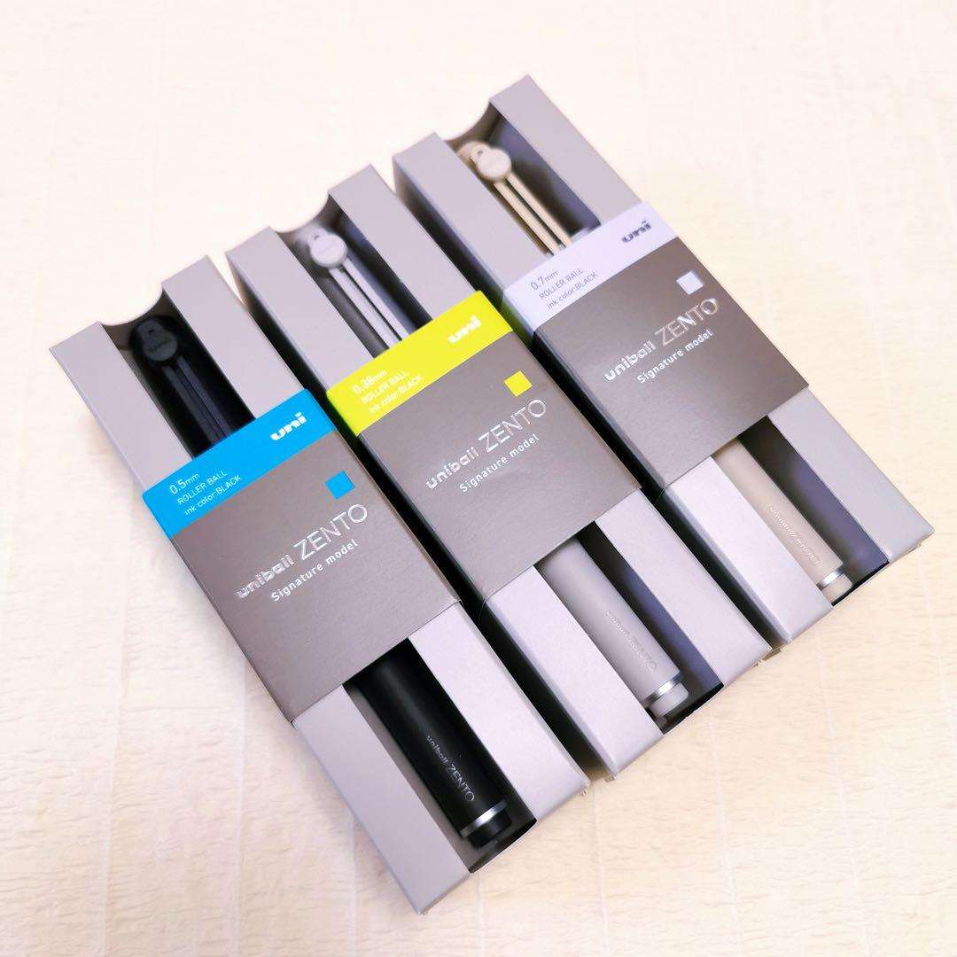 ✨ユニボールZENTOシグニチャーモデル0.38/0.5/0.7mm3本セット✨