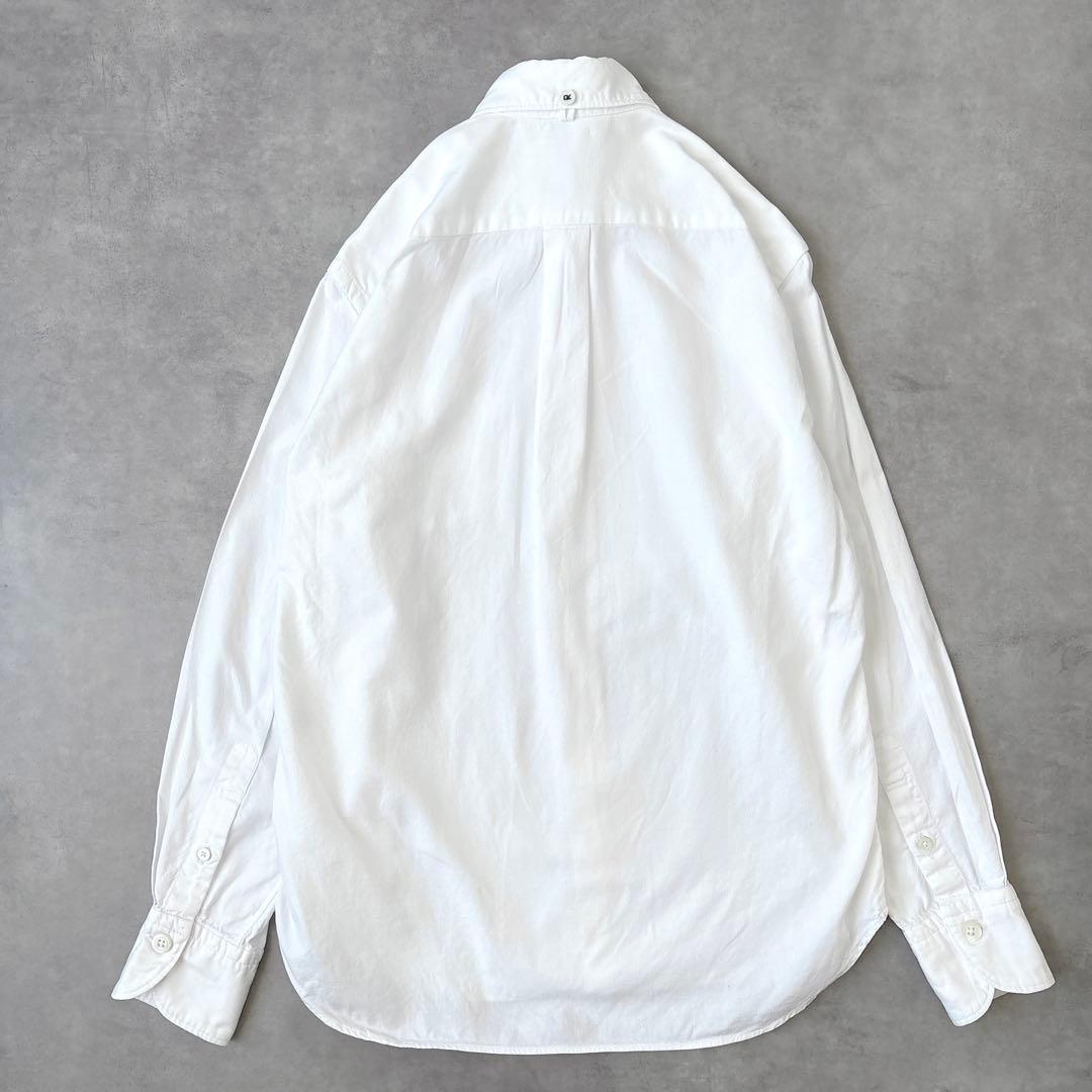 45R フォーティファイブアール 長袖 シャツ 刺繍入り 白 オックス サイズ2
