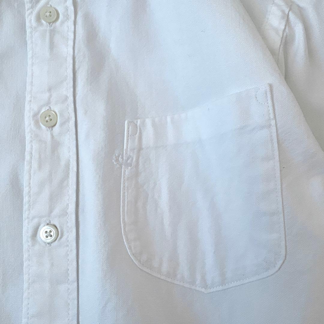 45R フォーティファイブアール 長袖 シャツ 刺繍入り 白 オックス サイズ2