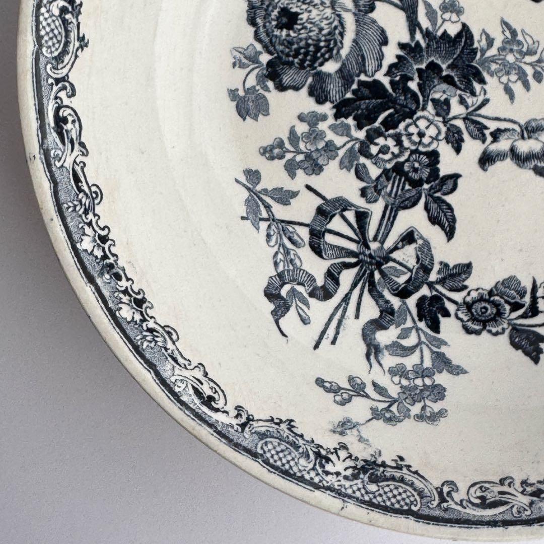 レア　フランスアンティーク　サルグミンヌ　Fontanges カロットプレート