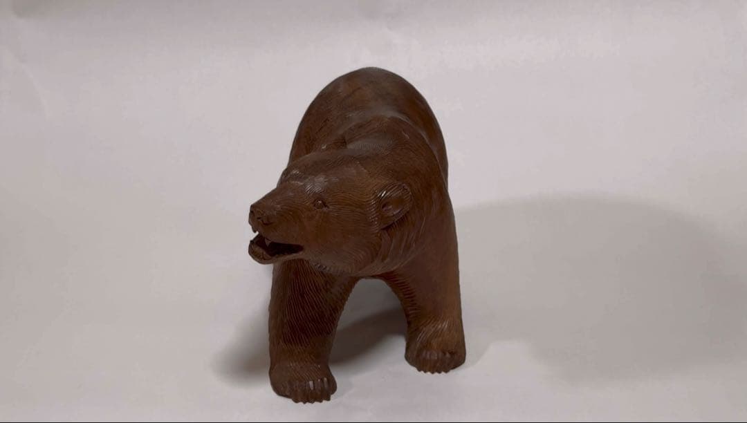 木彫り熊　八雲　2体セット【茂木多喜治作・加藤貞夫作】