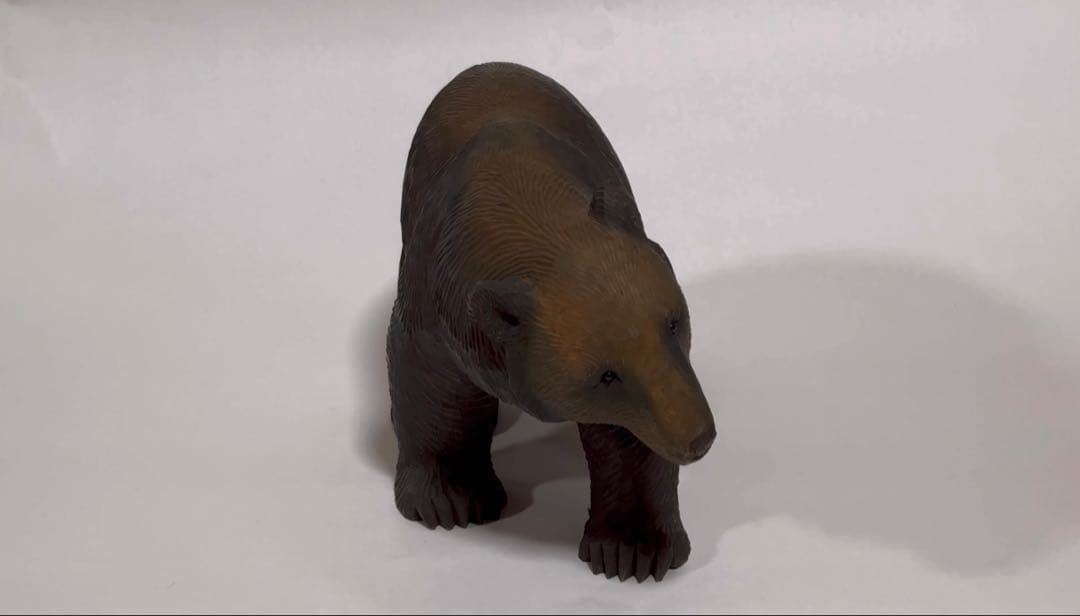 木彫り熊　八雲　2体セット【茂木多喜治作・加藤貞夫作】