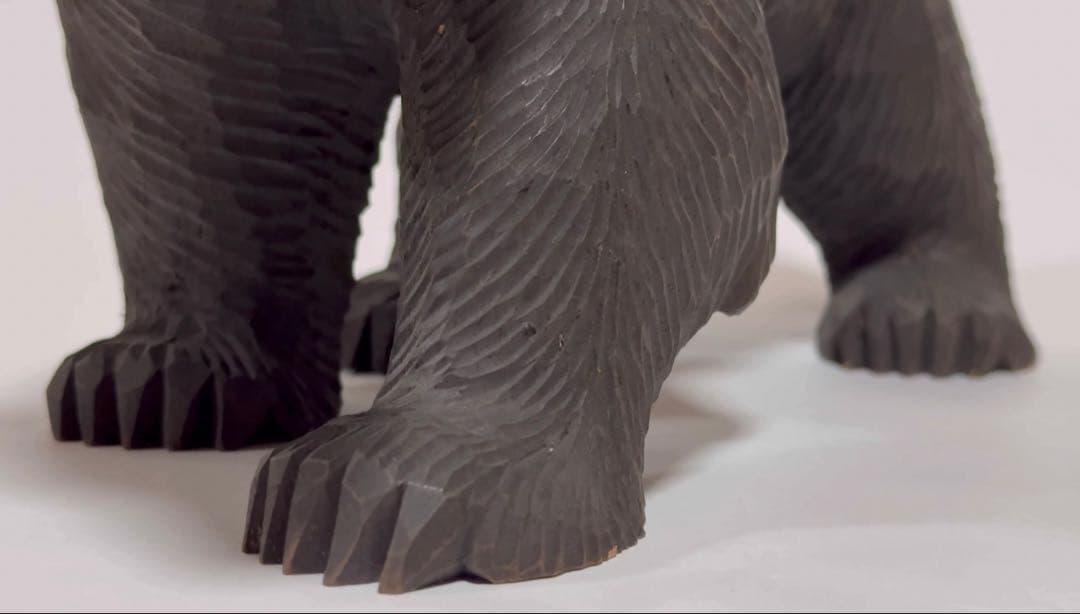 木彫り熊　八雲　2体セット【茂木多喜治作・加藤貞夫作】