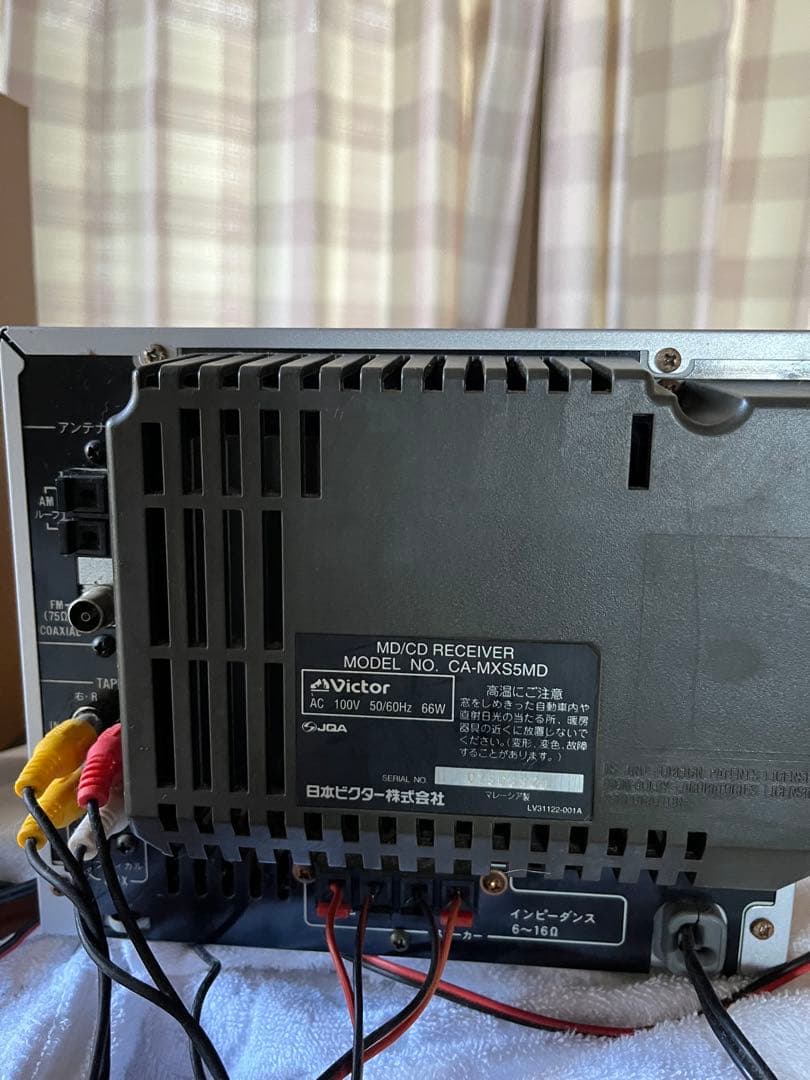 Victor 3CD ミニコンポMD RECIVER