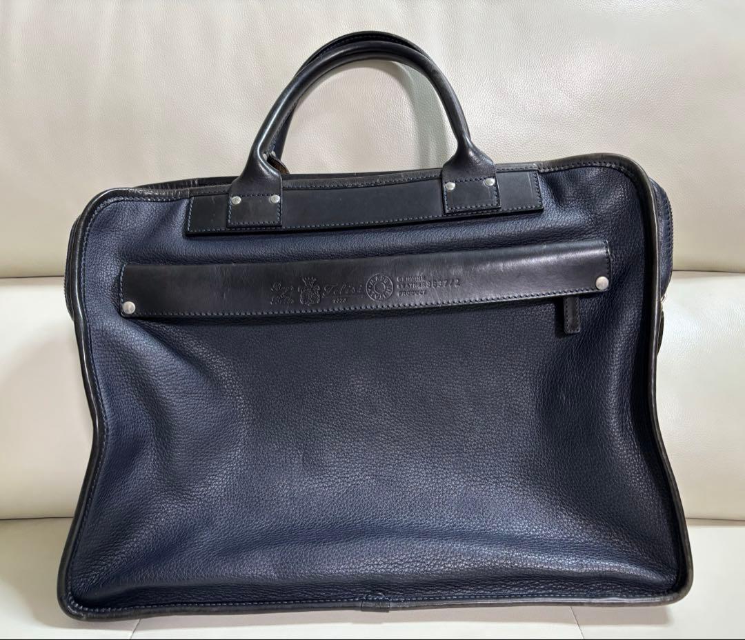 【美品】Felisi8637/2 シュリンクレザー ブリーフケース イタリア製