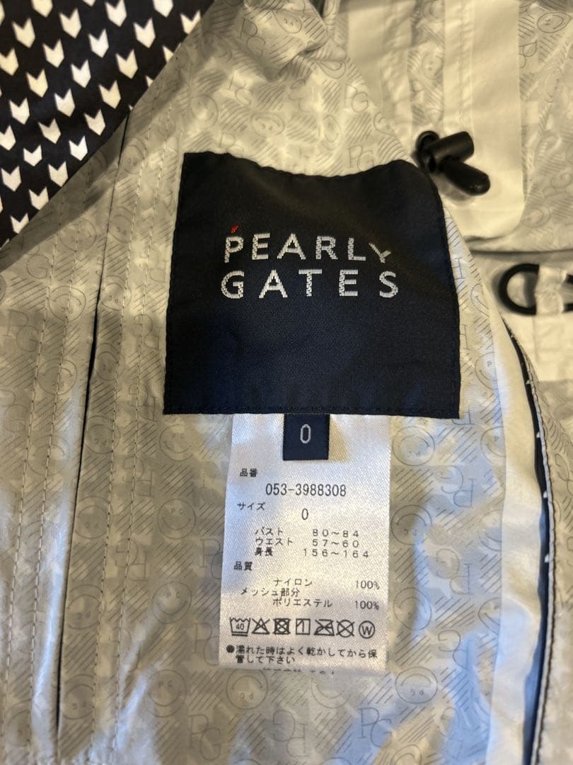 PEARLY GATES チェック柄レインウェア