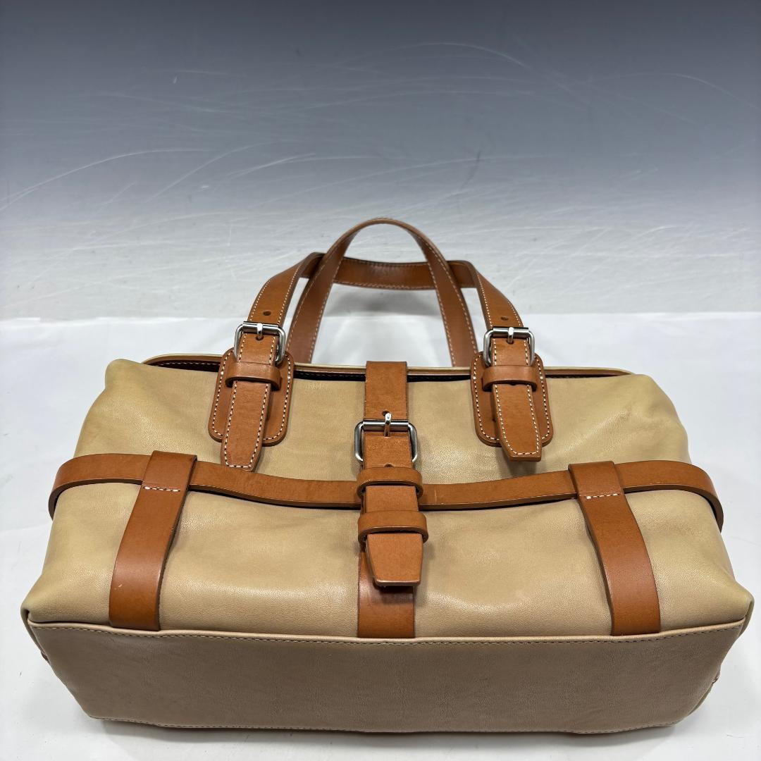 状態良【土屋鞄製造所本物】ミニボストンバッグ/ハーネスクローク/オールレザー