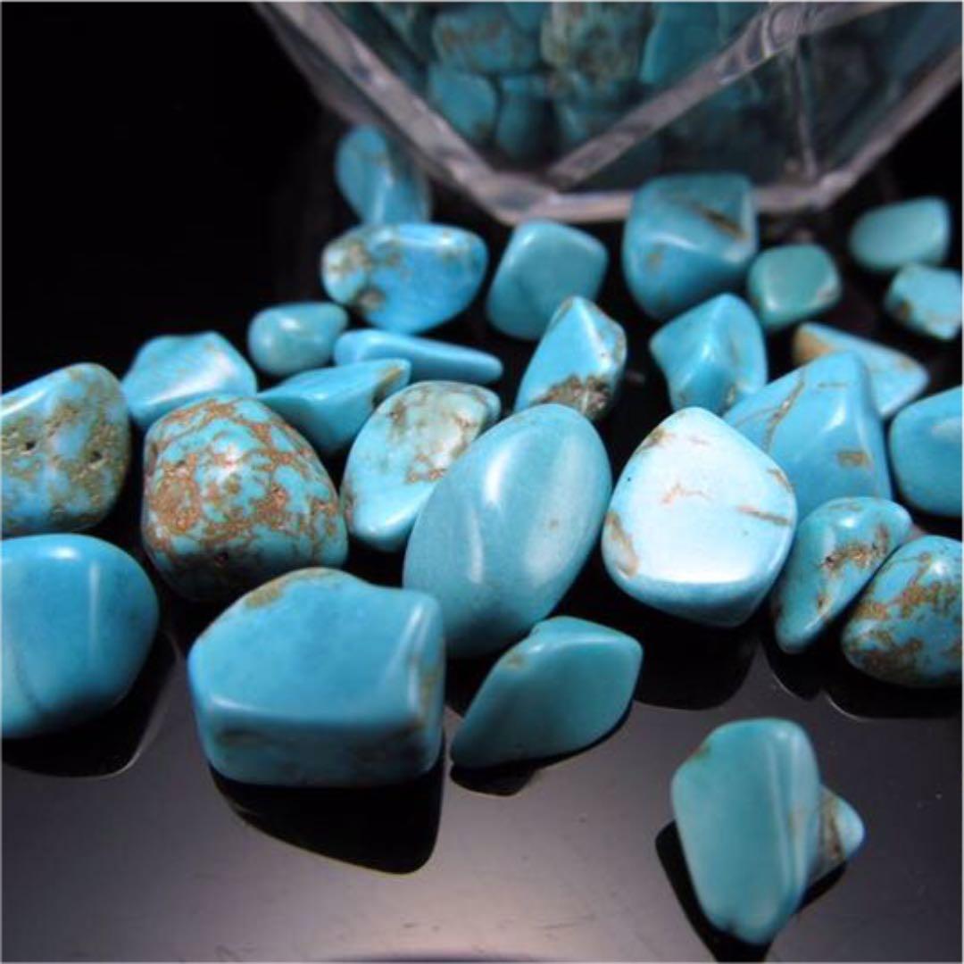 ★特選ご奉仕★出世の石♢人生の守護石【天然染色ターコイズ『トルコ石』さざれ】❤️