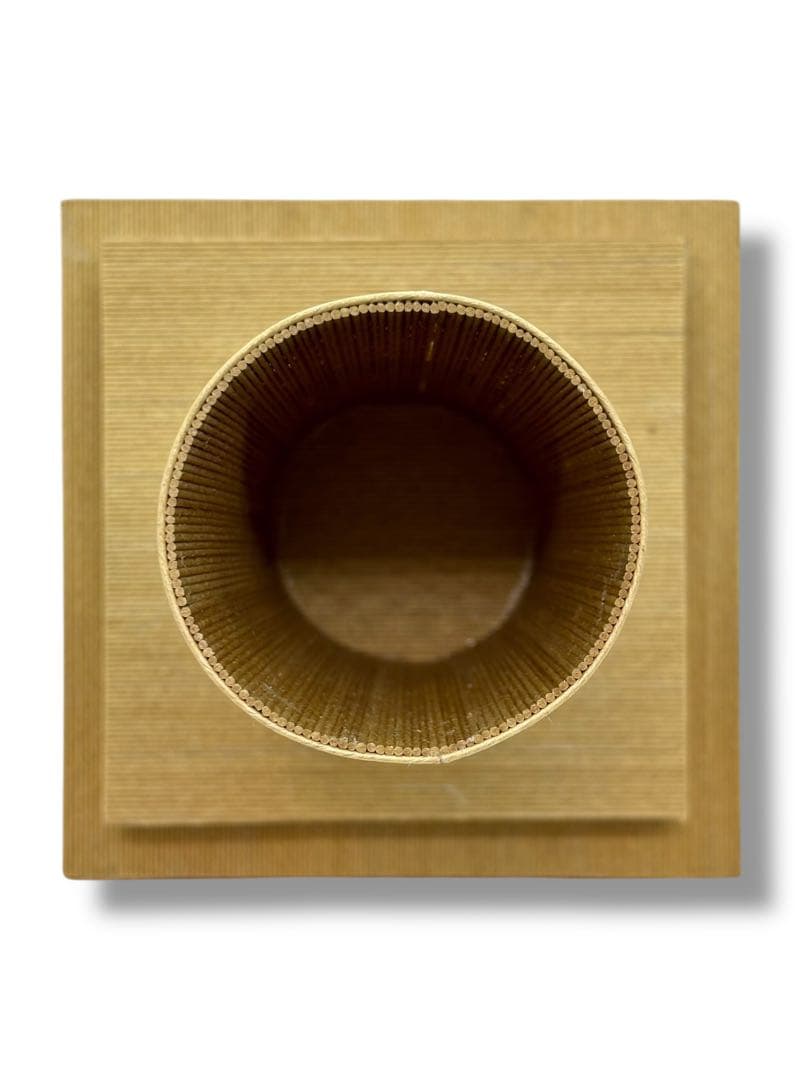 #紙製 クラフト兜飾り 手作り紙兜飾り 台付き