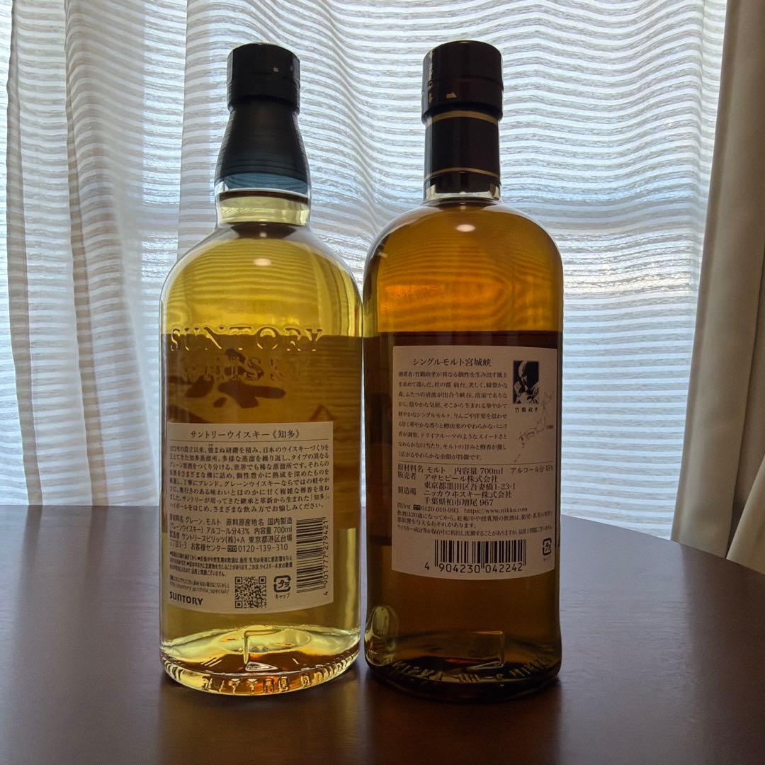 一*徹様 サントリー知多＆ニッカウイスキー宮城峡 700ml 2本セット