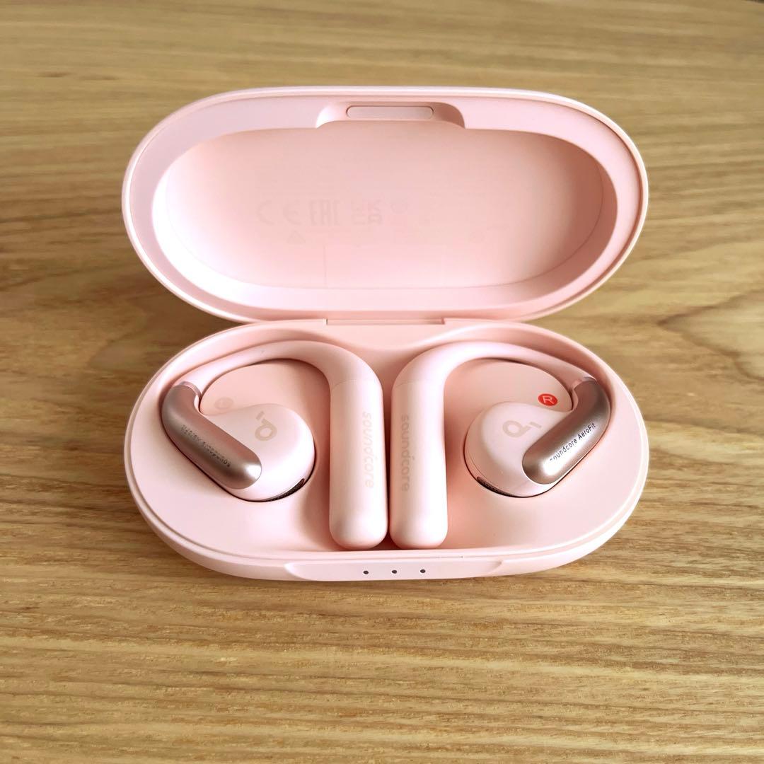 【最終】Anker AeroFit ピンク Bluetoothワイヤレスイヤホン