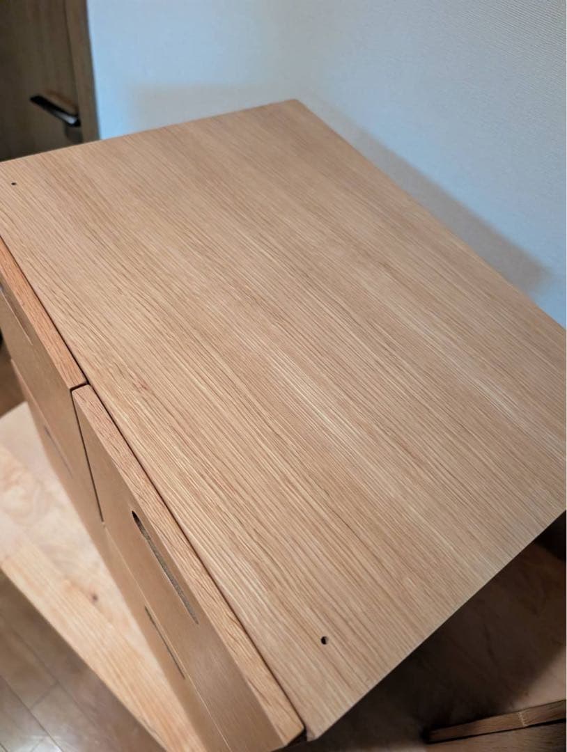 【送料込】無印良品 MUJI スタッキングシェルフ 引き出し 棚木製家具 オーク