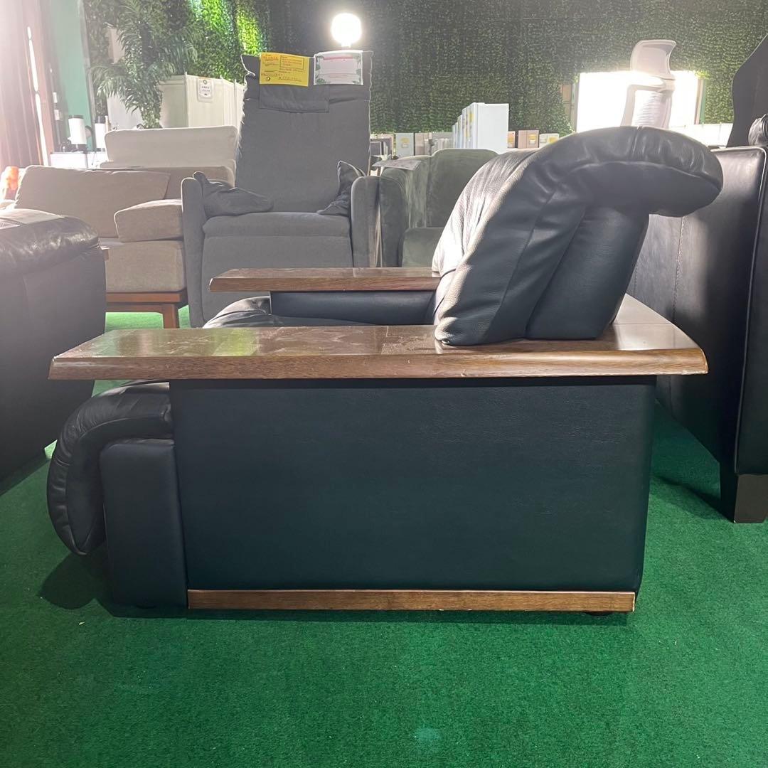 Karimoku 1人掛けソファ 幅94 本革 モダン 家具 Z053