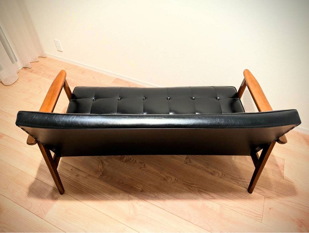 【カリモク60】Kチェア 2シーター スタンダードブラック