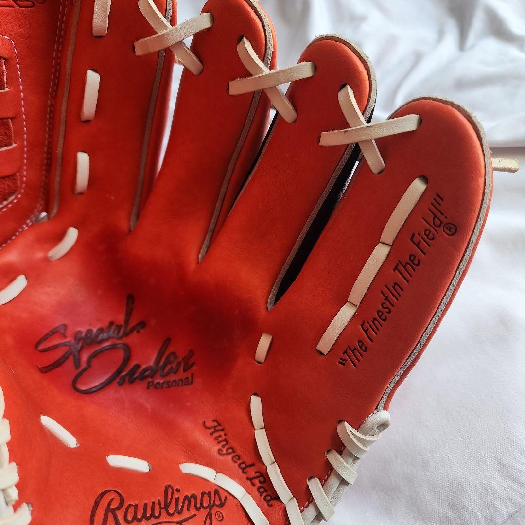 Rawlings 硬式野球グローブ ✨投手用オーダー✨オレンジ/ブラック
