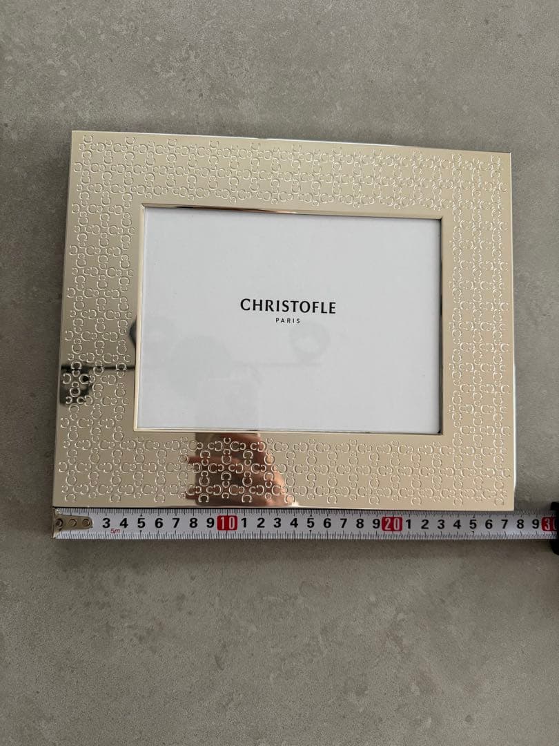 【新品】クリストフル シルバー 写真立て 約22x27cm