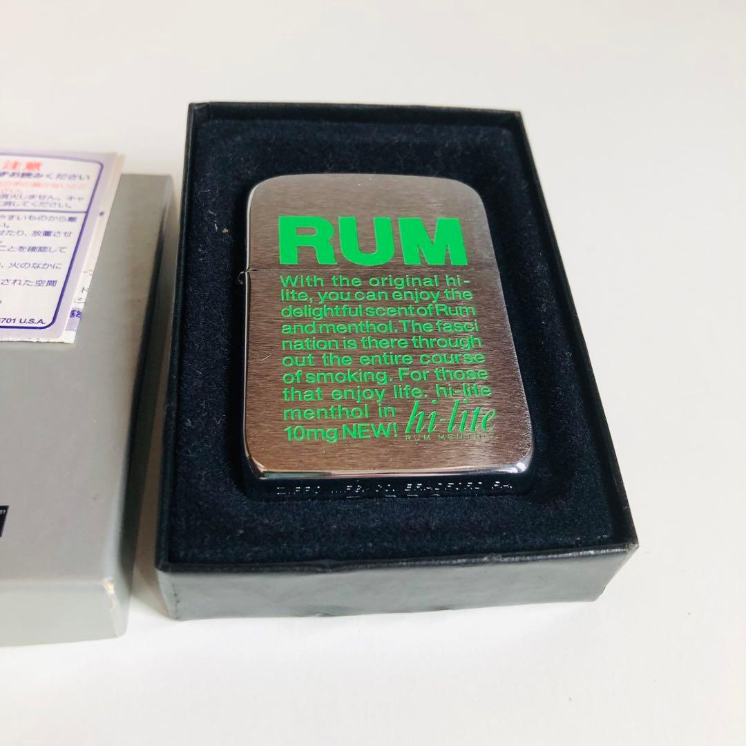 新品ハイライト初期41レプリカRUMメンソールZIPPO非売品未使用