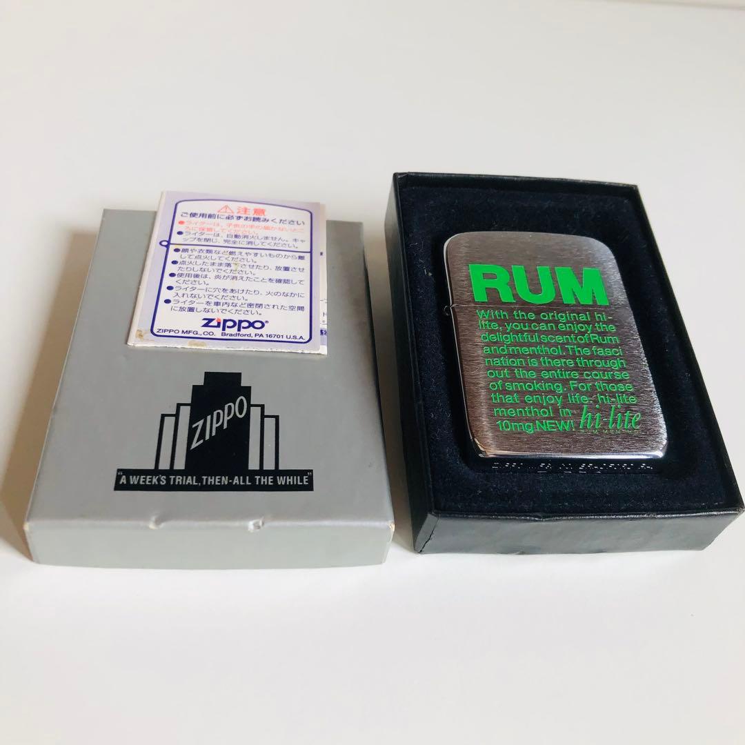 新品ハイライト初期41レプリカRUMメンソールZIPPO非売品未使用