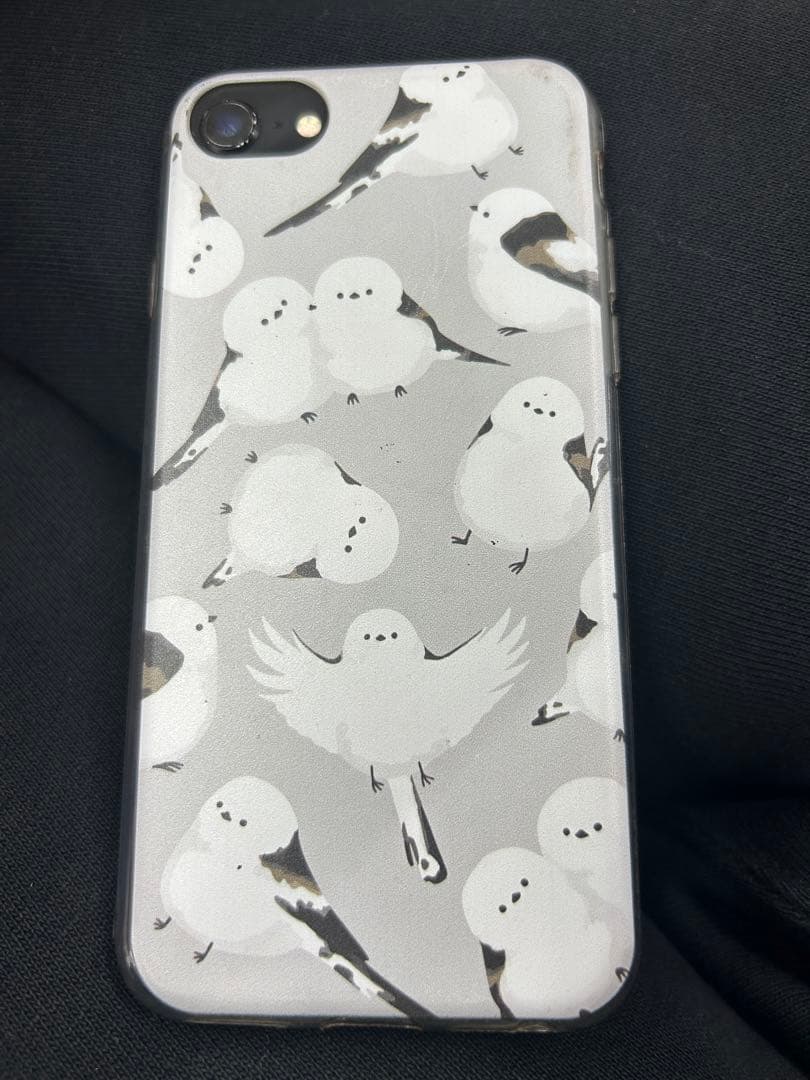 Apple iPhone SE（第2世代） 本体 ブラック シマエナガ