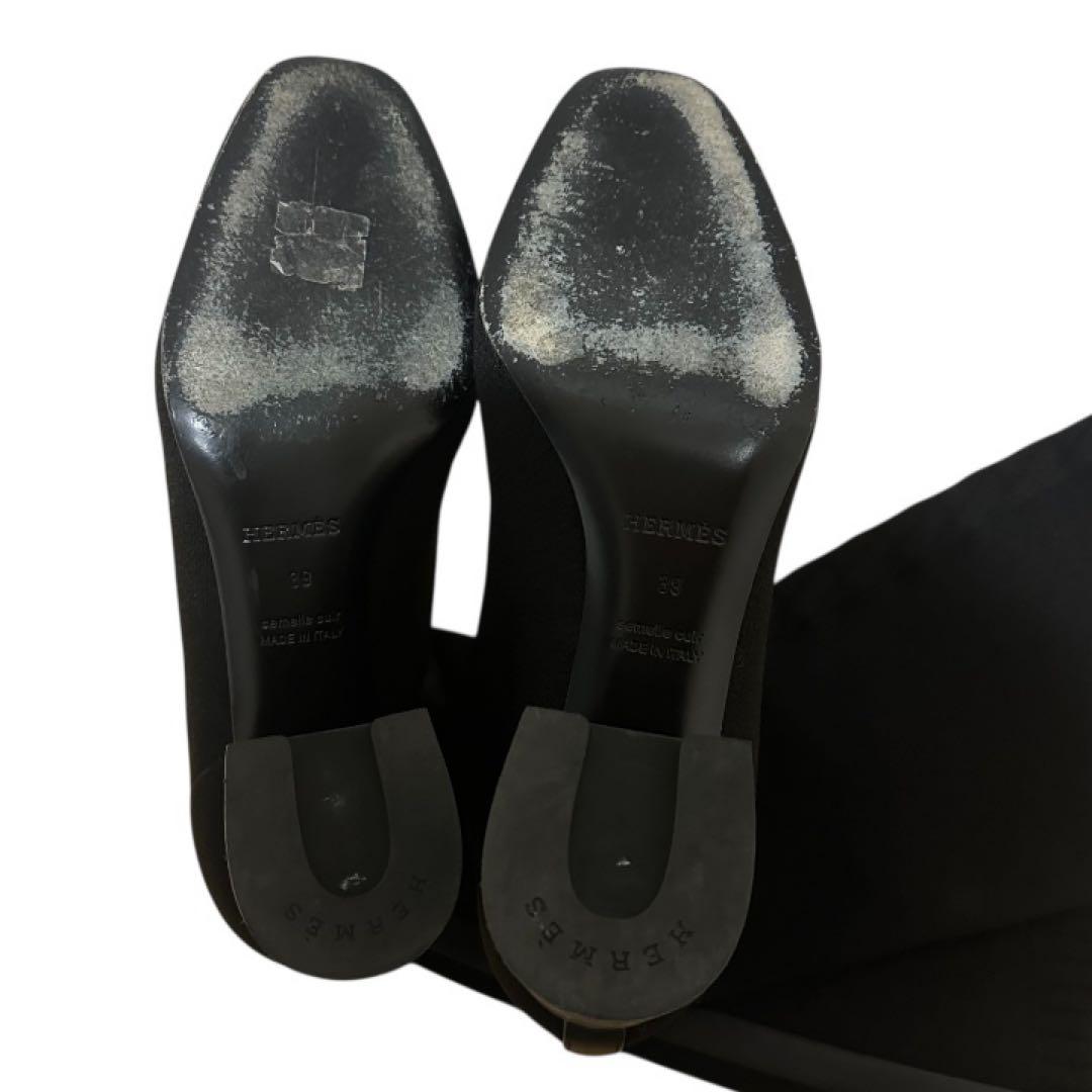 【美品】【限定価格】エルメスHERMESフォンテーヌロングブーツニットブーツ