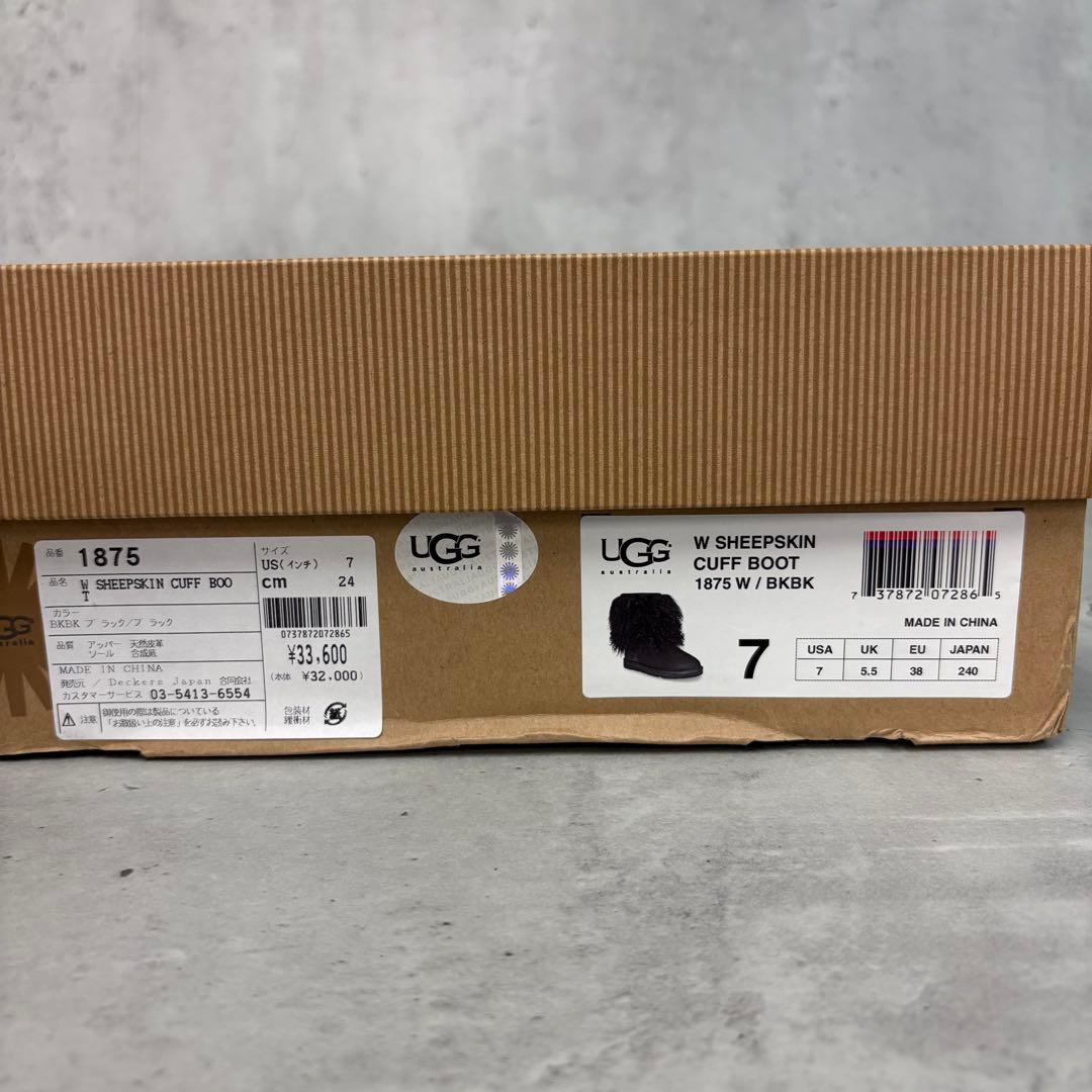 美品 UGG W SHEEPSKIN CUFF BOOT カフ ブーツ 24cm