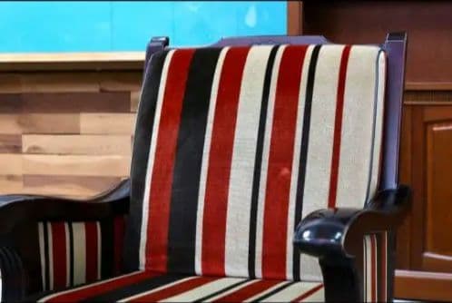 ～5/11最終お値下げ☘️モリシゲ ヴィンテージストライプチェア 一人掛け