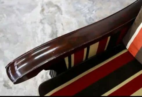 ～5/11最終お値下げ☘️モリシゲ ヴィンテージストライプチェア 一人掛け