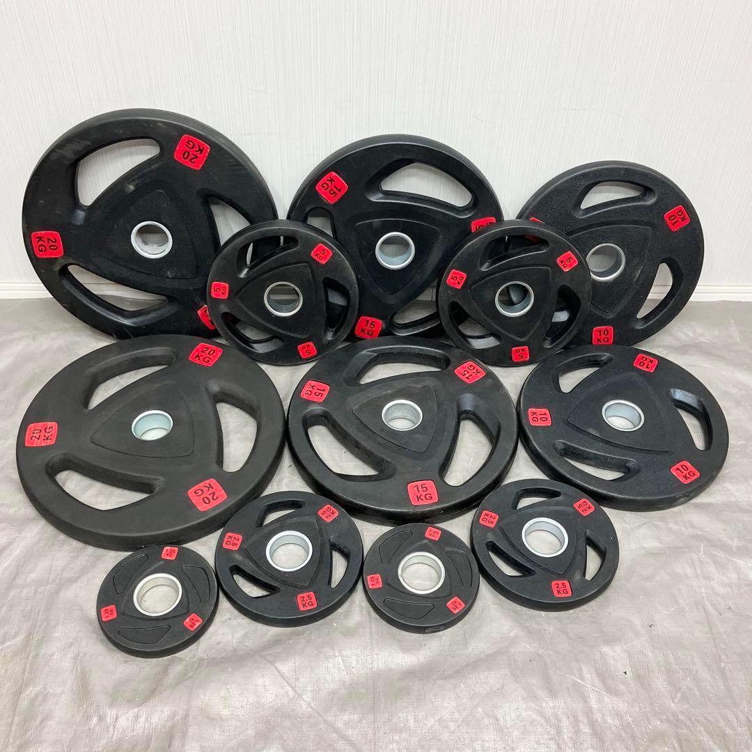 ■送料無料■12枚セット107.5kg バーベルプレート ウエイトプレート