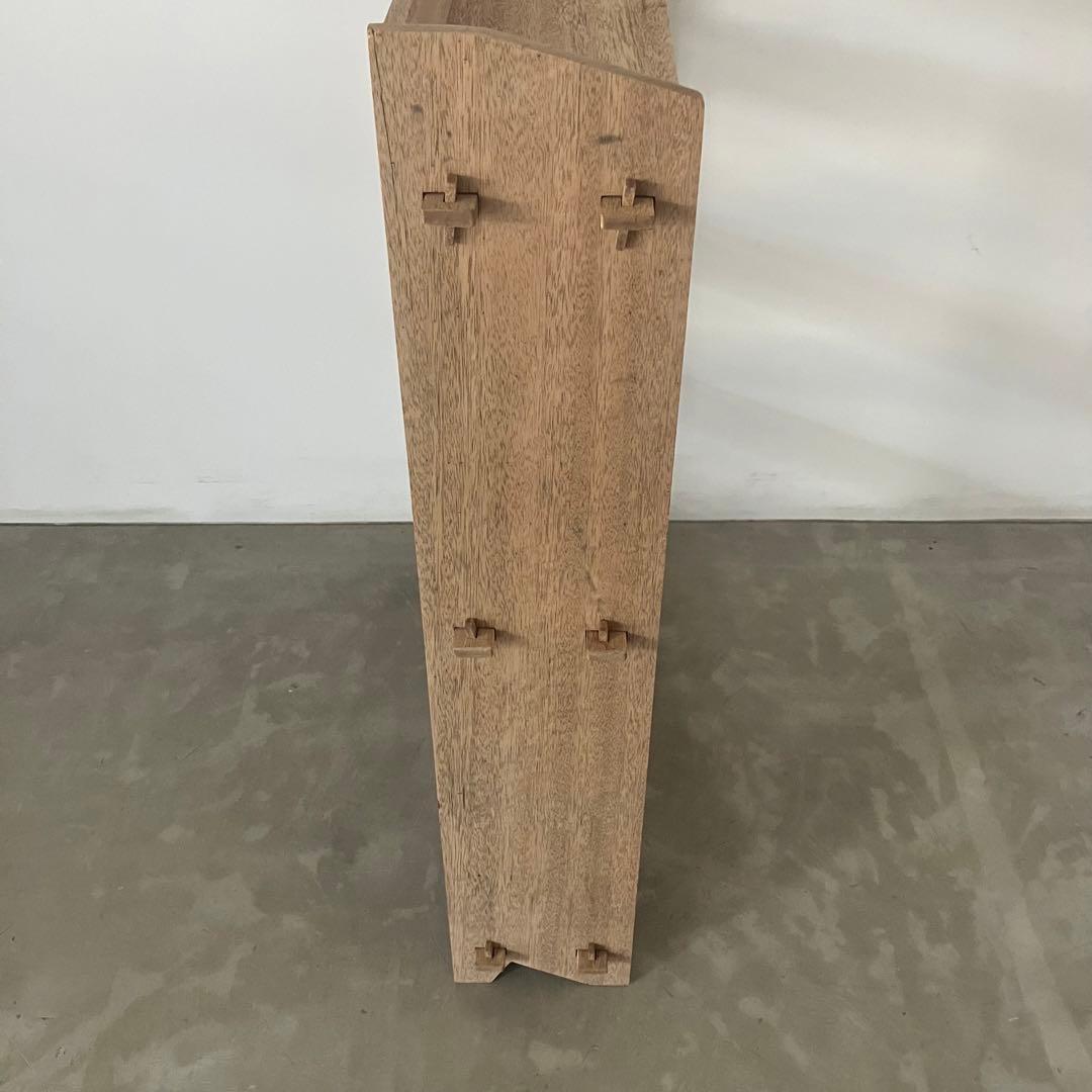 レトロ　ヴィンテージ　古家具　古道具　剥離家具　収納　木製　シェルフ　食器棚