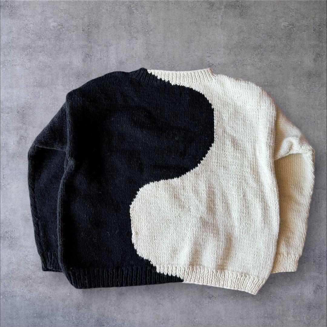 Macmahon knitting millsマクマホン　陰陽マーク　ニット