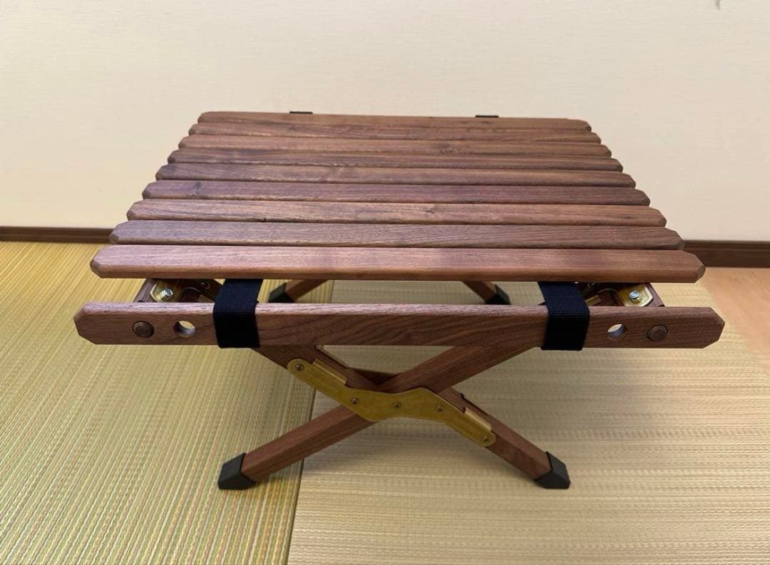 ノラズ　サイドテーブル　ウォールナット　真鍮　noras