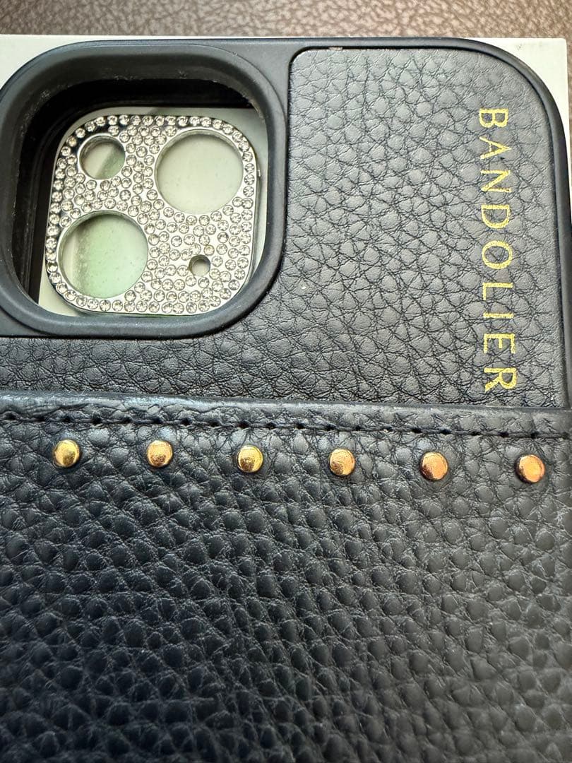 BANDOLIER ブラックレザー iPhoneケース