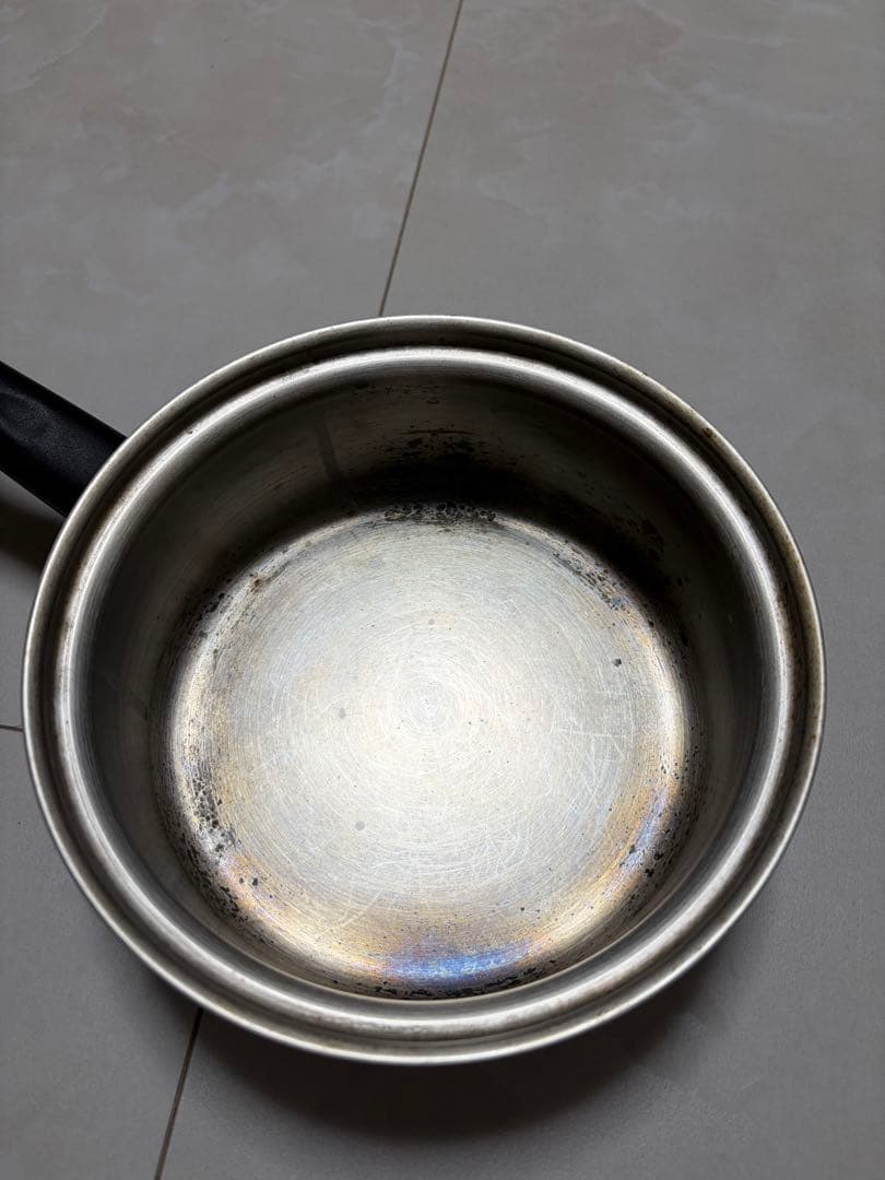 AmWayステンレス鍋フライパン（中古）2つセットできるだけ磨いて出品いたします